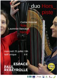 Concert & musée / Duo Hors Piste. Le mercredi 25 juillet 2018 à Eymoutiers. Haute-Vienne.  19H00